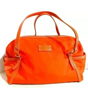 Kate spade orange nylon satchel handbag